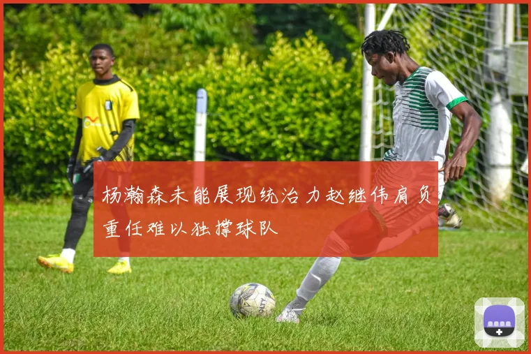 杨瀚森未能展现统治力赵继伟肩负重任难以独撑球队